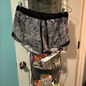 lululemon athletica Black and White Athletic Shorts